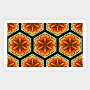 Honeycomb arabic oriental tile pattern Sticker